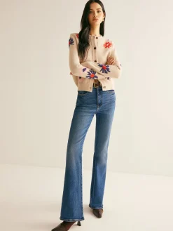 Best Floral Pattern Breasted Soft Cardigan Cardigans|Sweaters & Cardigans