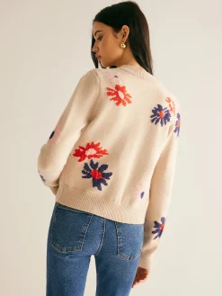 Best Floral Pattern Breasted Soft Cardigan Cardigans|Sweaters & Cardigans