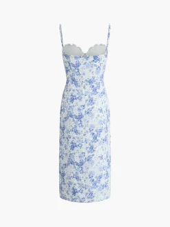 Clearance Floral Print Cami Midi Dress Floral Dresses|Cocktail & Party Dresses