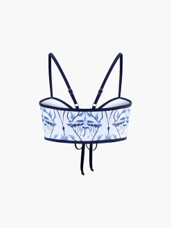 Discount Floral Print Knotted Bikini Set Swimwear|Tops