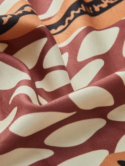 Best Floral Print Knotted Cover Up Swimwear|Tops