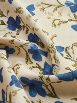 New Floral Print Knotted Irregular Hem Long Dress Casual Dresses|Floral Dresses
