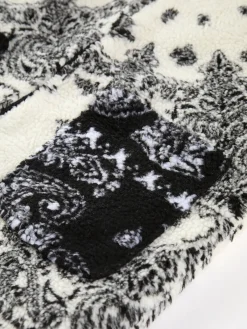 Online Floral Print Pocket Fleece Coat Outerwear|Jackets
