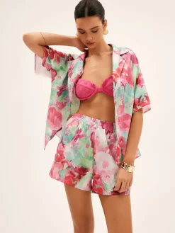 Discount Floral Print Shorts Set Shorts Sets|Shorts