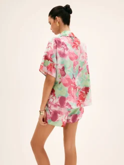 Discount Floral Print Shorts Set Shorts Sets|Shorts