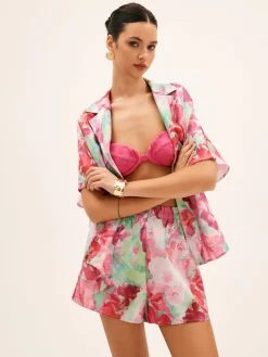 Discount Floral Print Shorts Set Shorts Sets|Shorts