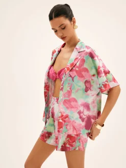 Discount Floral Print Shorts Set Shorts Sets|Shorts