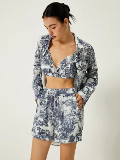 Best Floral Print Three Piece Shorts Set Shorts Sets|Shorts