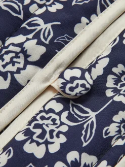 Discount Floral Printed Pockets Winter Coat Outerwear|Coats