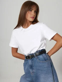 Clearance For Every Moment Solid Shirt T-shirts|Tops