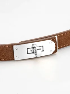 New Frosted Non-Porous Slim Belt Belts & Chain|Accessories