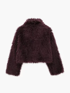 Hot Fuzzy Faux Fur Short Coat Outerwear|Coats