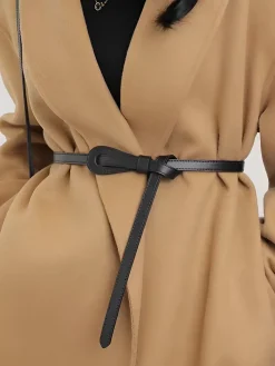 Clearance Genuine Leather Knotted Slim Belt Belts & Chain|Accessories