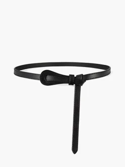 Clearance Genuine Leather Knotted Slim Belt Belts & Chain|Accessories