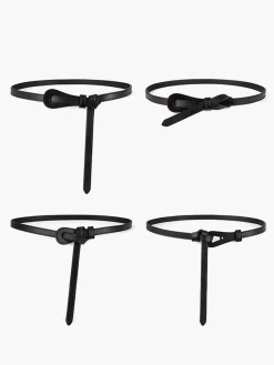 Clearance Genuine Leather Knotted Slim Belt Belts & Chain|Accessories