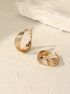 New Geometric Metallic Earrings Earrings|Accessories