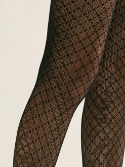 Clearance Geometric Micronet Tights Socks & Tights|Accessories