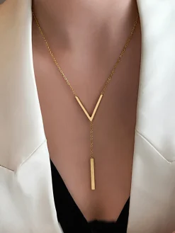 Clearance Geometric Pendant Chain Necklace Necklaces|Accessories