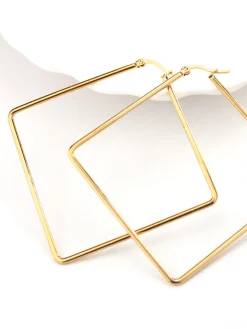Outlet Geometric Square Pendant Earrings Earrings