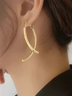 Outlet Geometric Stud Pendant  Earrings Earrings|Accessories