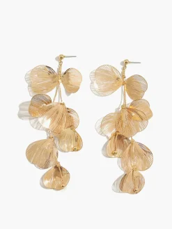 Outlet Ginkgo Leaves Long Dangle Earrings Earrings|Accessories
