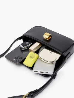 Clearance Glossy Buckle Clutch & Shoulder Bag Bags|Accessories