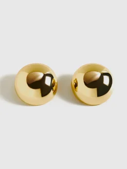 Hot Glossy Half-Ball Stud Earrings Earrings|Accessories