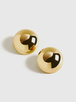 Hot Glossy Half-Ball Stud Earrings Earrings|Accessories
