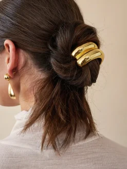 Sale Glossy Triple Arch Pony Cuff Hair Claws & Hats|Accessories