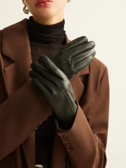 Discount Goatskin Windproof Fleece Lined Gloves Accessories