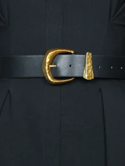 Best Gold Buckle Faux Leather Belt Belts & Chain|Accessories