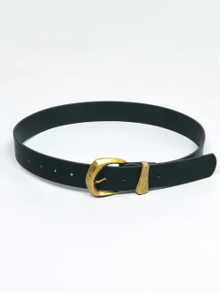 Best Gold Buckle Faux Leather Belt Belts & Chain|Accessories