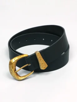 Best Gold Buckle Faux Leather Belt Belts & Chain|Accessories