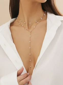 Online Plated Handmade Pearl Necklace Necklaces|Accessories