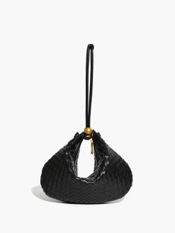 Discount Golden Ball Woven Zipper Dumpling Bag Bags|Accessories