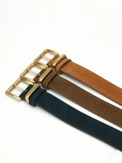 Discount Golden Buckle Suede Belt Belts & Chain|Accessories