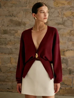 Discount Golden Button Plain Cardigan Cardigans|Sweaters & Cardigans