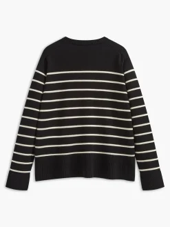 Outlet Golden Button Striped Cozy Cardigan Cardigans|Sweaters & Cardigans