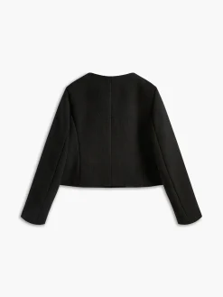 Discount Golden Button Tweed Blazer Outerwear|Blazers
