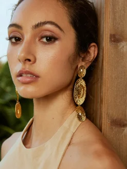 Best Cascade Textured Earrings Earrings|Accessories