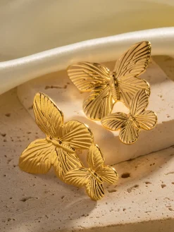 Best Double Butterfly Earrings Earrings|Accessories