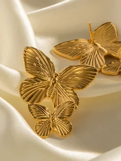 Best Double Butterfly Earrings Earrings|Accessories
