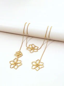 New en Floral Drop Necklace Necklaces|Accessories