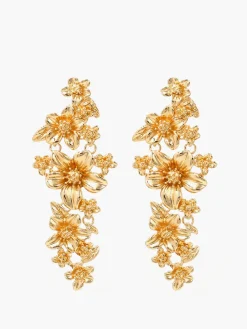 Hot en Floral Stud Drop Earrings Accessories