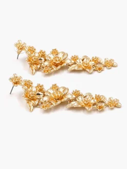 Hot en Floral Stud Drop Earrings Accessories