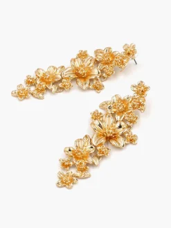 Hot en Floral Stud Drop Earrings Accessories