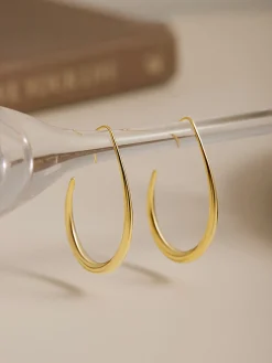Hot Fluid Hoop Earrings Earrings|Accessories