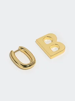 Hot en Hoop B-Letter Pendant Earrings Earrings|Accessories