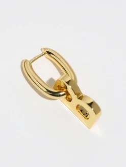 Hot en Hoop B-Letter Pendant Earrings Earrings|Accessories