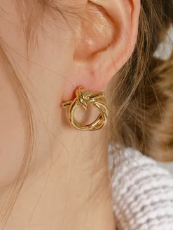 Knotted Earrings Earrings|Accessories